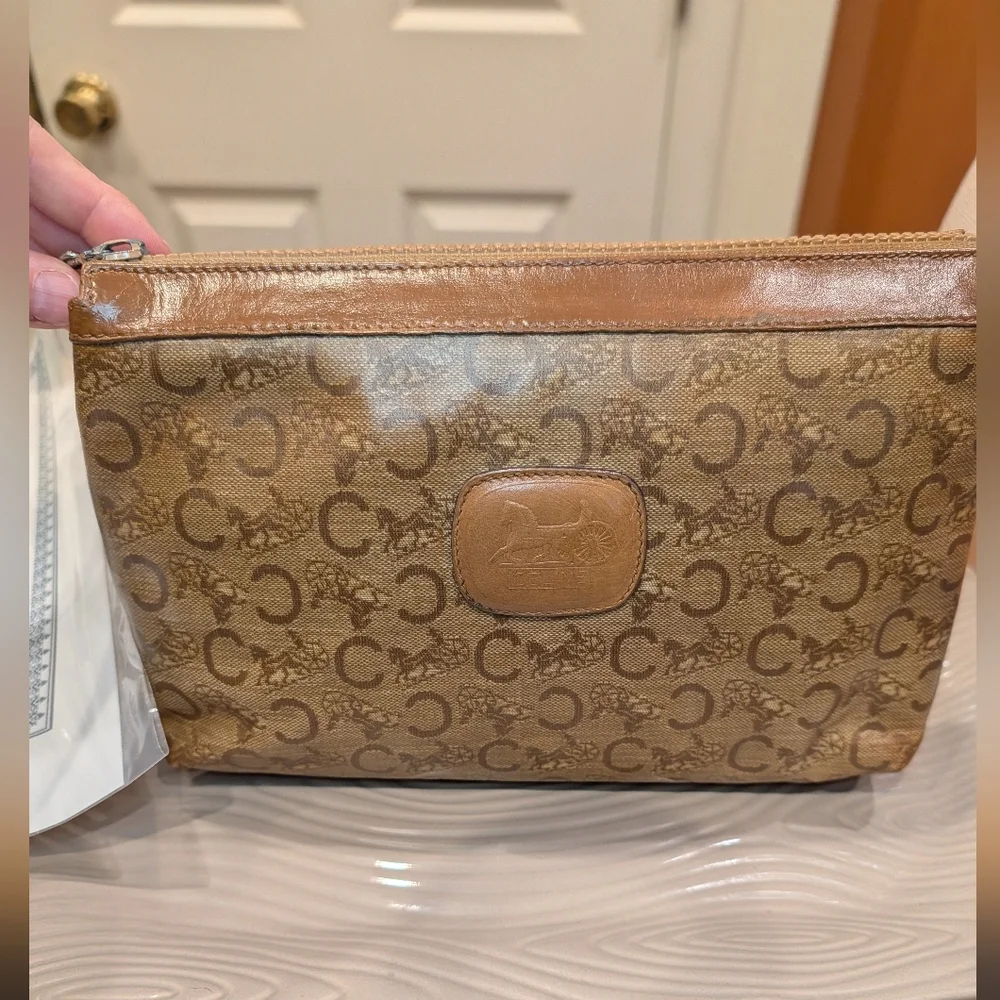 Celine Macadam Clutch Bag w COA EUC